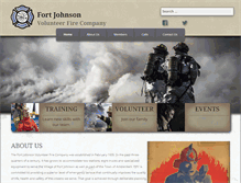Tablet Screenshot of fortjohnsonfire.com